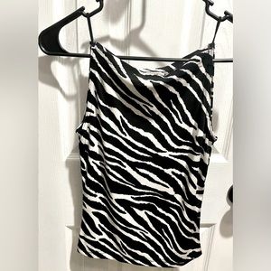 Zebra print top